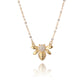 Honey Bee Pendant Necklace - 24K Gold Plated