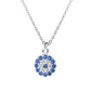 Blue Evil Eye Pendant Necklace