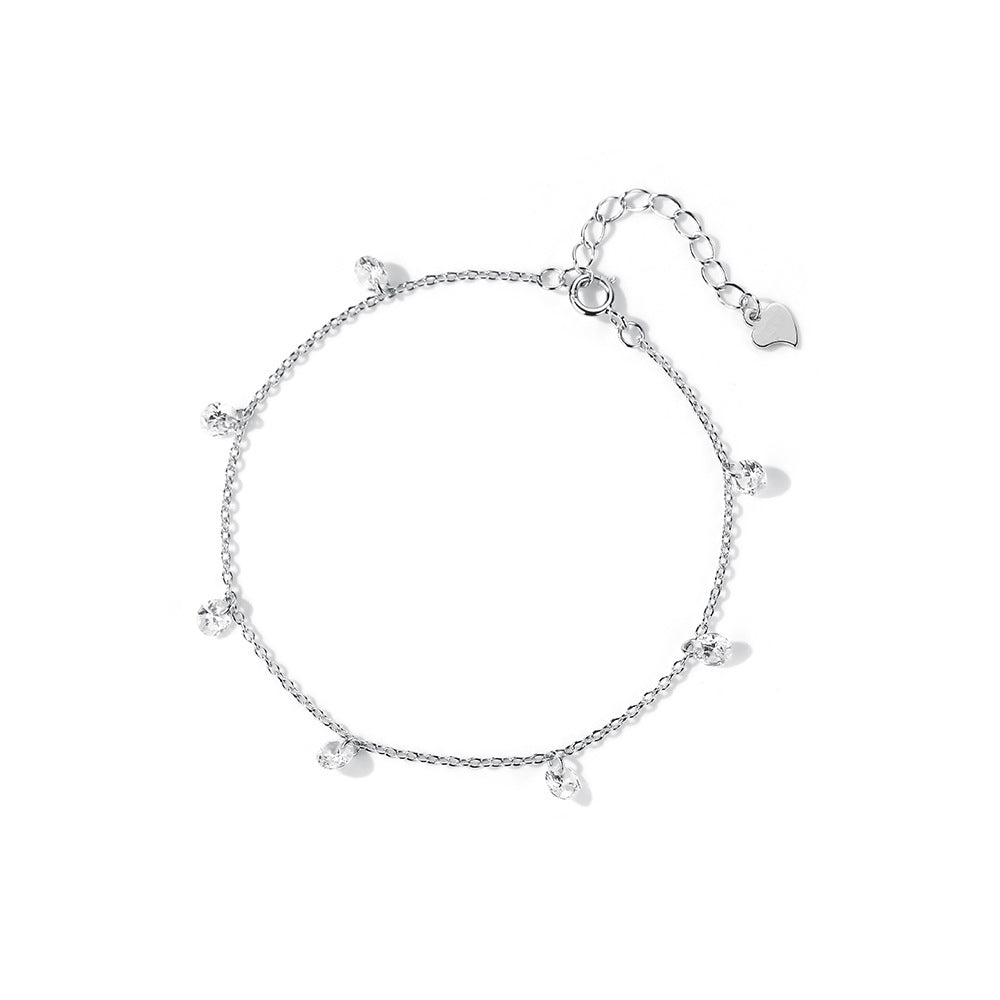 Shiny Solitaire Charms Bracelet