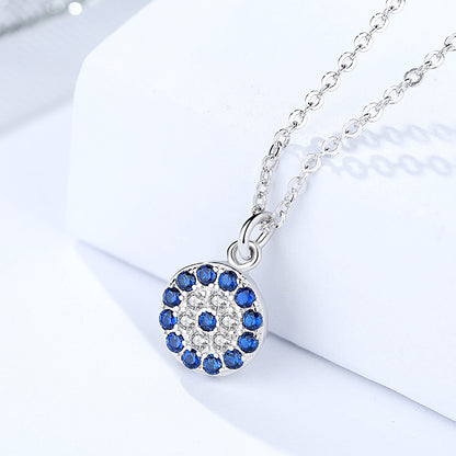 Blue Evil Eye Pendant Necklace