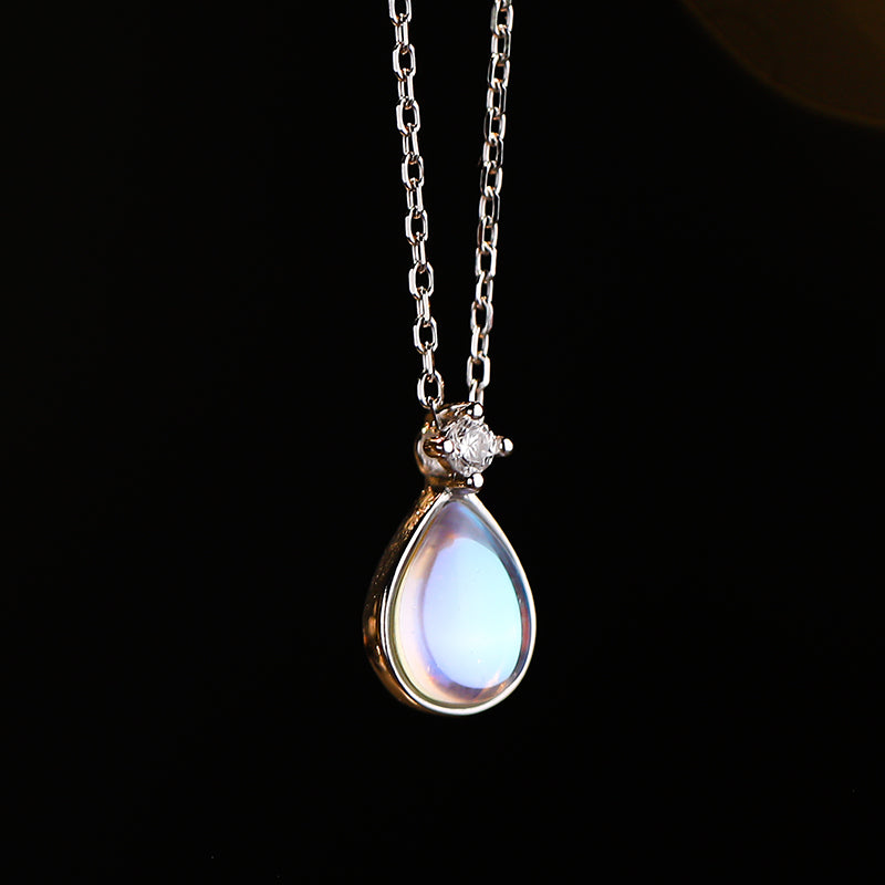 Teardrop Opal Pendant Necklace