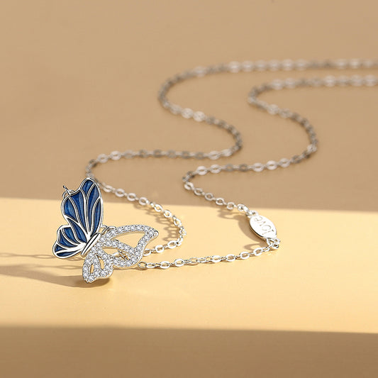 Butterfly Charm Pendant Necklace