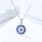 Blue Evil Eye Pendant Necklace