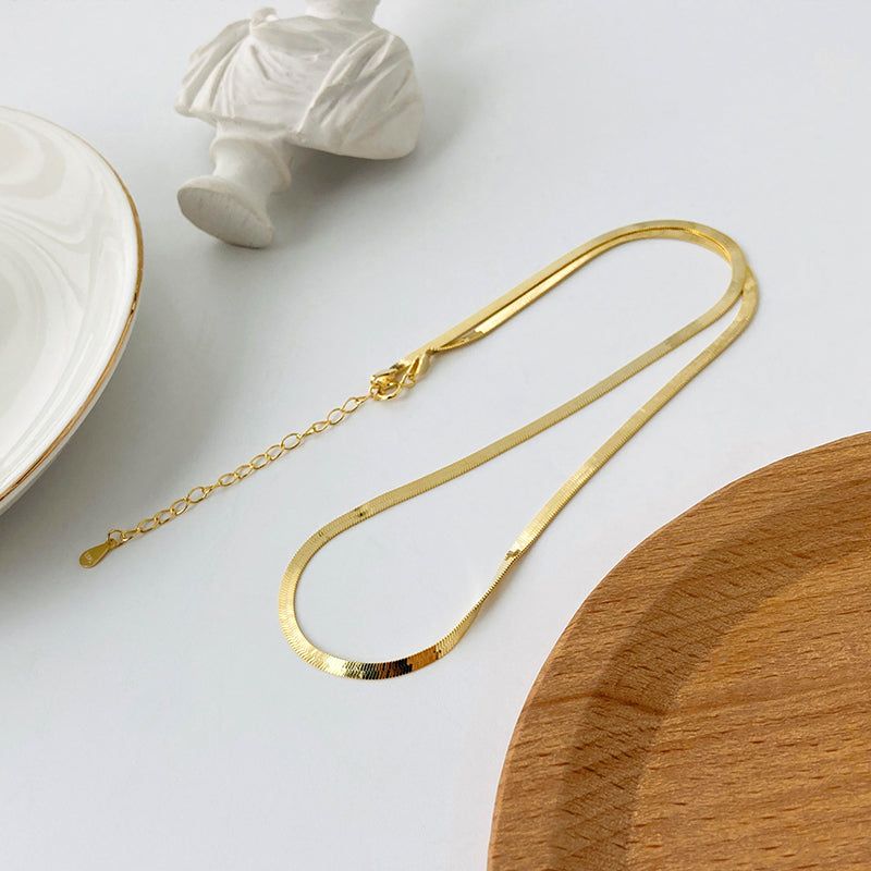 Single Layered Snake Chain - 18K Gold Plated