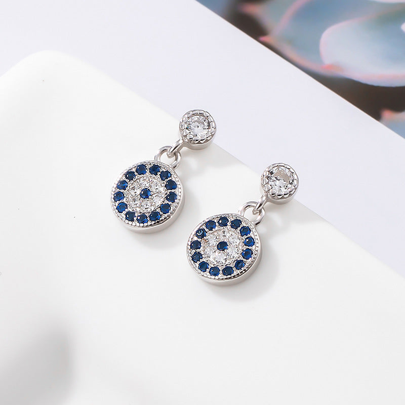 Blue Evil Eye Studs