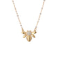 Honey Bee Pendant Necklace - 24K Gold Plated