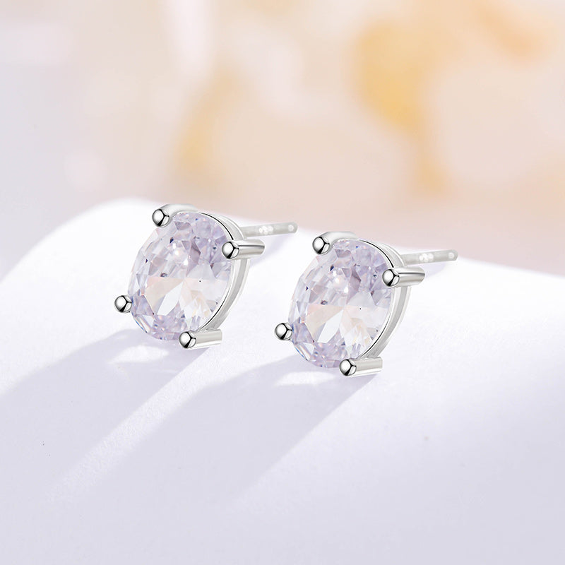 Oval Cut Diamond Studs