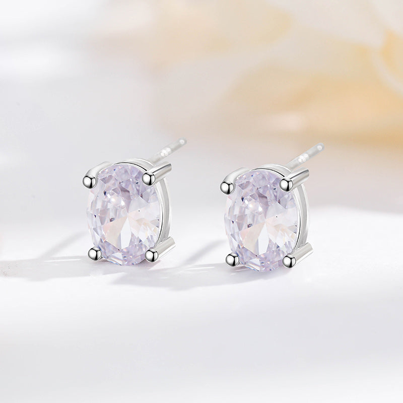 Oval Cut Diamond Studs